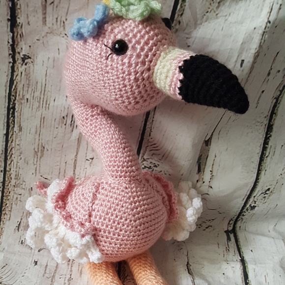 Crochet flamingo doll/amigurumi - Picture 11 of 13